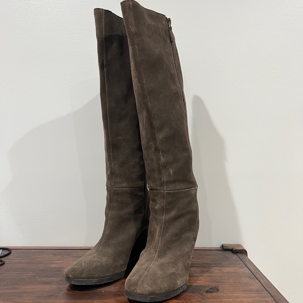 Franco Sarto Suede Calf High Boots - Size 9